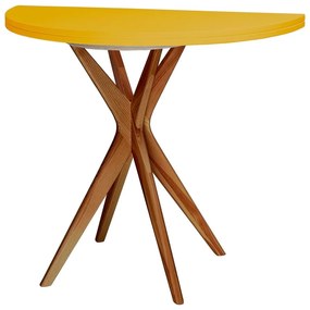 Masă de dining rotundă extensibilă 45x90 cm Jubi – Ragaba