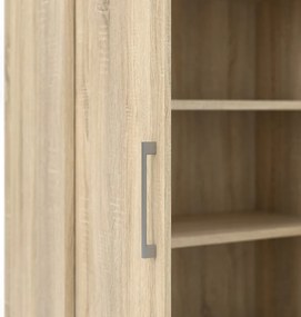 Bibliotecă modulară cu aspect de lemn de stejar 89x189 cm Prima – Tvilum
