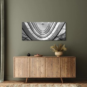Tablou - Avionul deasupra clădirii (120x50 cm)