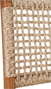 Scaun de dining Derby, tec/polyrattan, natural