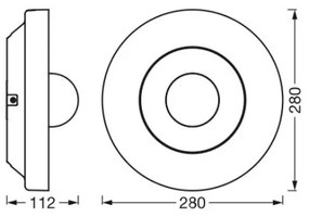 Corp de iluminat LED de exterior cu senzor și cameră Ledvance LED/22W/230V IP44 Wi-Fi