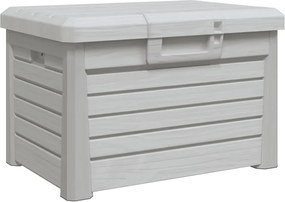 vidaXL Cutie de perne de exterior gri 73x50,5x46,5 cm polipropilenă