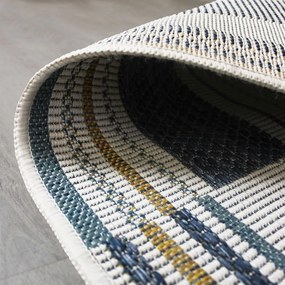 Covor pentru exterior și interior galben/albastru 200x290 cm Rosco Geo – Flair Rugs