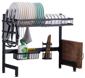 Scurgator vase deasupra chiuvetei, pentru chiuveta dubla