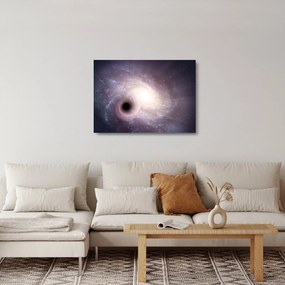 Tablou pe sticlă - Galaxii spiralate (70x50 cm)