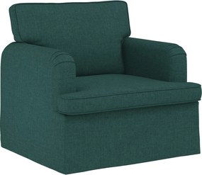 vidaXL Canapea Verde închis 84 x 80 x 85 cm țesătură
