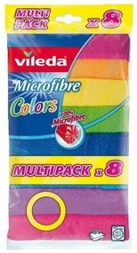 Lavete Vileda Colors din microfibre,  8 buc