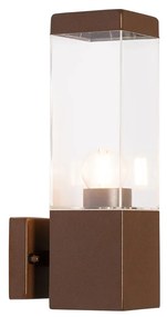 Aplică modernă de perete pentru exterior maro ruginiu IP44 - Malios