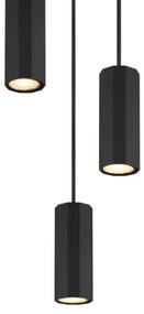 Lustră pe cablu Globo 57918-3HB JAMES 3xGU10/25W/230V negru