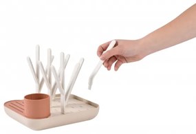 Suport pentru uscarea biberoanelor Beaba bej/portocaliu