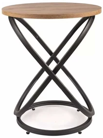 Măsuță de cafea Eos IV, stejar artisan / negru