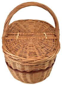 Coș din răchită Picnic oval M, 36 x 26 cm