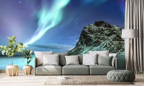 Fototapet autoadeziv aurora polară în Norvegia