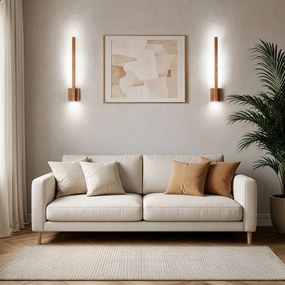 BRILAGI - Aplică de perete LED GARDALINE LED/90W/230V 100 cm stejar