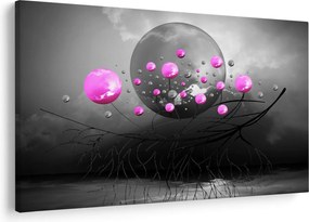 Tabloul cu bile roz (90x60 cm)