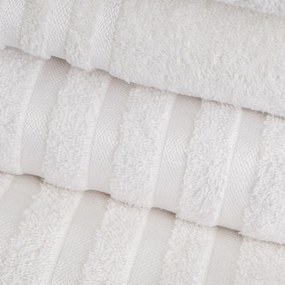 Prosop alb din bumbac din frotir 50x100 cm Simple – Casa Selección