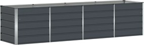 vidaXL Jardinieră Antracit 240 x 80 x 75 cm Oțel