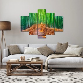 Tablou - Pădure de bambus japoneză (150x105 cm)
