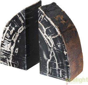 Suport de carti din lemn pietrificat LUX Opia 112446 HZ