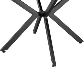 Masă extensibilă de dining, stejar deschis/neagră, 100x100-140x75 cm, ABERO TIP 1