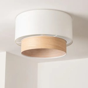 Brilagi - Plafonieră aplicată LED CERIA, 1xE27/40W/230V, Ø 50 cm, alb/bej