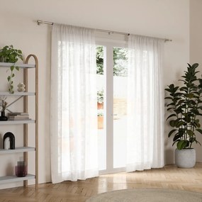 Galerie de perdea argintiu-mat extensibilă din oțel 107 - 305 cm Flute – Umbra