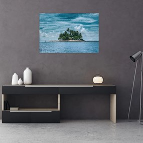 Tablou insula în mare (90x60 cm)