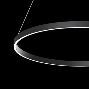 Lustra suspendata LED design tehnic, diametru:80cm, Rim negru MYMOD058PL-L42B4K