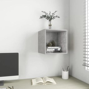 vidaXL Dulap de perete, gri beton, 37x37x37 cm, PAL
