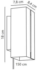 Aplică LED dimabilă Nordlux CURTIZ 2xLED/4,5W/230V alb