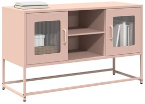 vidaXL Dulap TV, roz, 100,5x39x60,5 cm, oțel