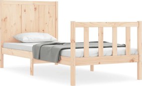 vidaXL Cadru pat fără saltea, 100x200 cm, lemn masiv pin