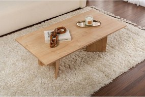 Măsuță de cafea în culoare naturală cu aspect de lemn de stejar 60x119 cm Sabin – Kalune Design