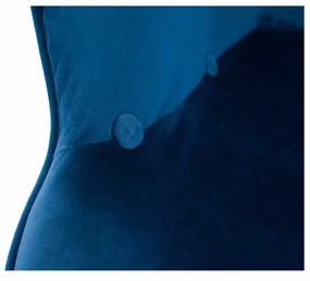 Fotoliu de design, catifea Velvet albastru, FODIL