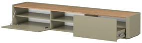 Dulap TV Elivo 220 cm - eukaliptus / stejar baltic dune