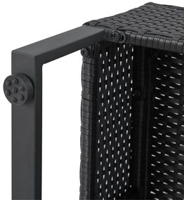 Juskys Set rattan Santorini - negru