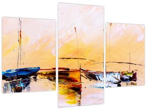 Tablou - Pictură barcă (90x60 cm)