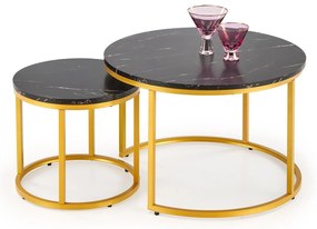 Set 2 buc. măsuțe de cafea Palea (negru). Promo -6%. 1092457