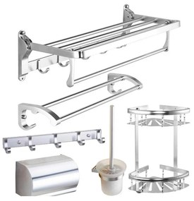 Adria Silver || Silver Set accesorii baie