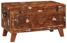 vidaXL Cutie de depozitare 70 x 35 x 40 cm Lemn masiv reciclat