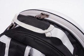 Rucsac transport animale de companie Jumi, model capsulă spațială, cu ventilație, fund rigid și fereastră transparentă, negru