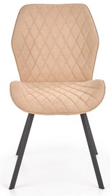 Scaun de bucaterie Debora, bej/negru