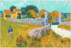 Tablou - Vincent van Gogh, Farmhouse in Provence, reproducere (90x60 cm)