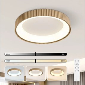 Brilagi - Plafonieră LED dimabilă FALCON MODERN LED/54W/230V 60 cm bej + telecomandă
