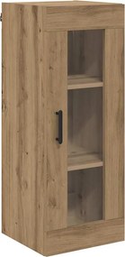 vidaXL Dulap montat pe perete Stejar Artizanal 34,5 x 34 x 90 cm