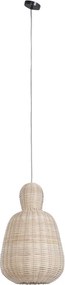 Lustră suspendată din ratan împletit, natur, finisaj natural, 52 x 34 cm, „Monpazier”