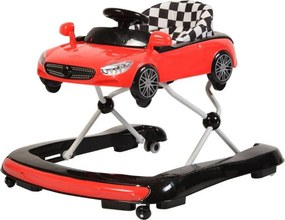 Premergator Reglabil in 3 Trepte NOVOKIDS™ Super Cabrio Car, 3 in 1, Transformabil in Antemergator si Masinuta copii, Pliabil, Cu Melodii si lumini,