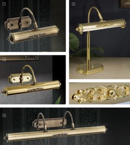Aplica pentru oglinda / tablou design clasic de lux Picture Lamp 24K gold plated, small
