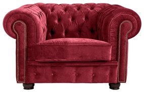 Fotoliu Max Winzer Norwin Velvet, roșu