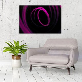 Tablou - linii violete (90x60 cm)